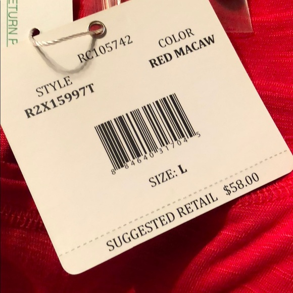 RXB Tops Nwt Red Highlow Tunic Poshmark